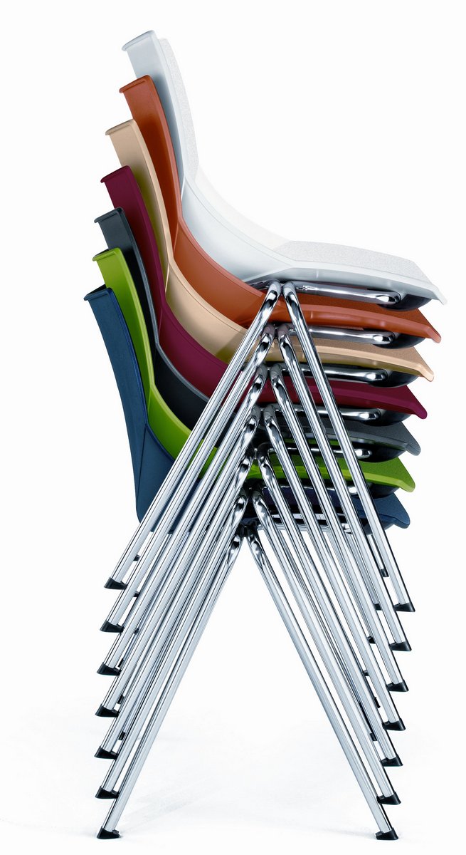 Krzesła konferencyjne SHELL, plastikowe oryginalne krzesła konferencyjne Shell