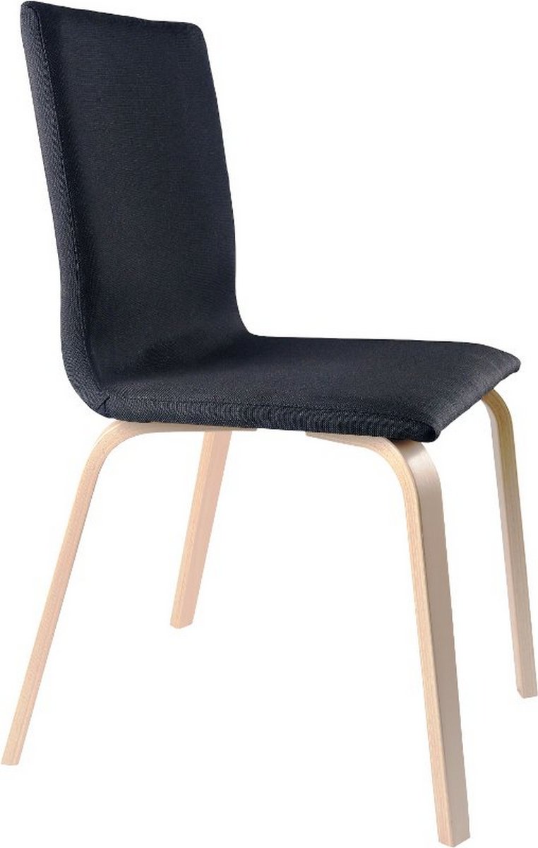 czarne krzesło drewniane tapicerowane do restauracji