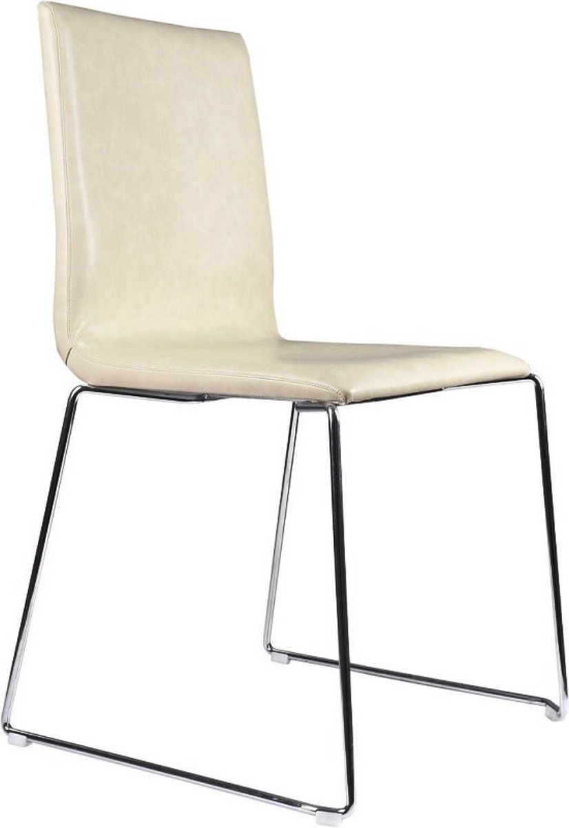 białe krzesło drewniane tapicerowane do restauracji