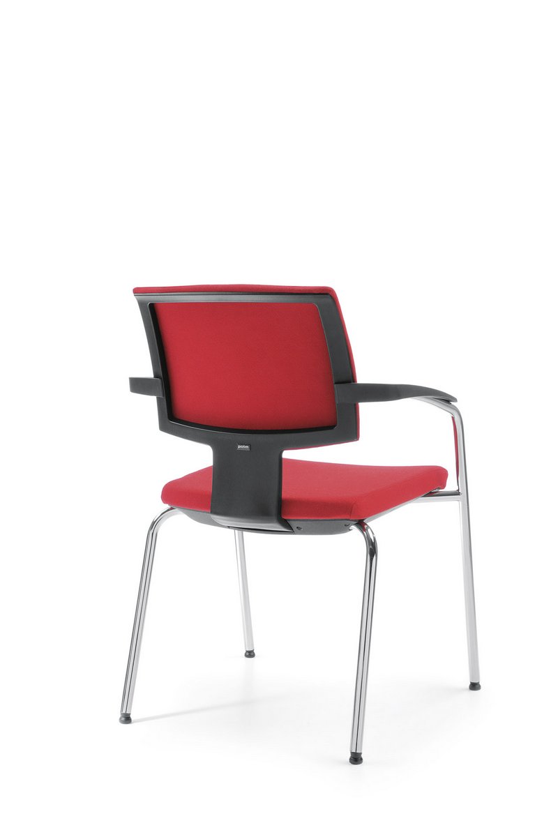 Krzesło konferencyjne Xenon, czerwone krzesło konferencyjne Xenon