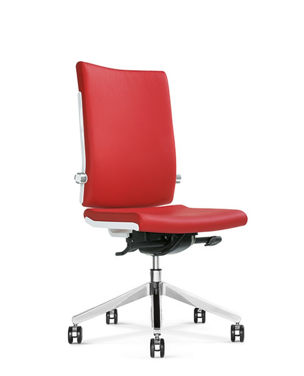 Fotel biurowy obrotowy BELITE czerwony fotel do biura