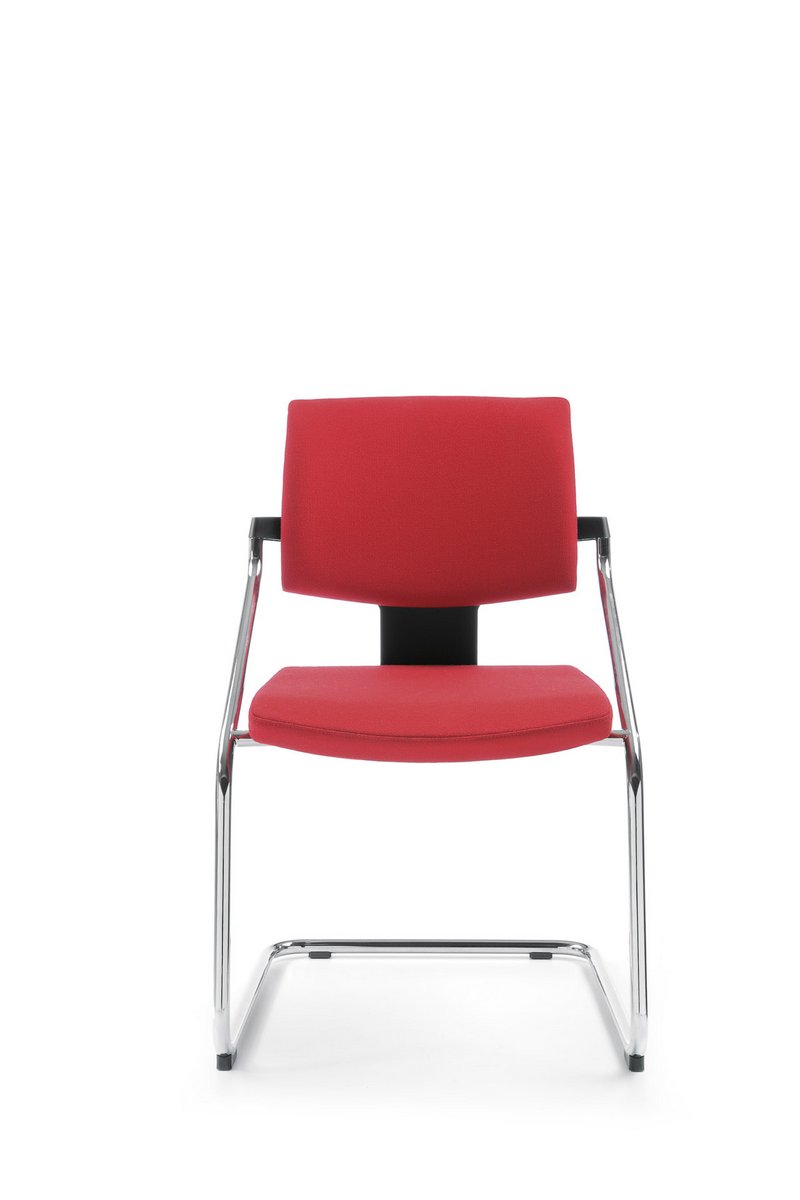 Krzesło konferencyjne Xenon, czerwone krzesło konferencyjne Xenon